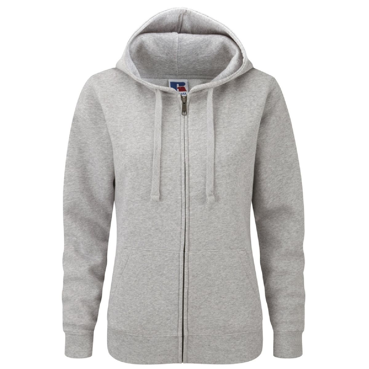Klassischer Kapuzenpullover mit durchgehendem Reißverschluss