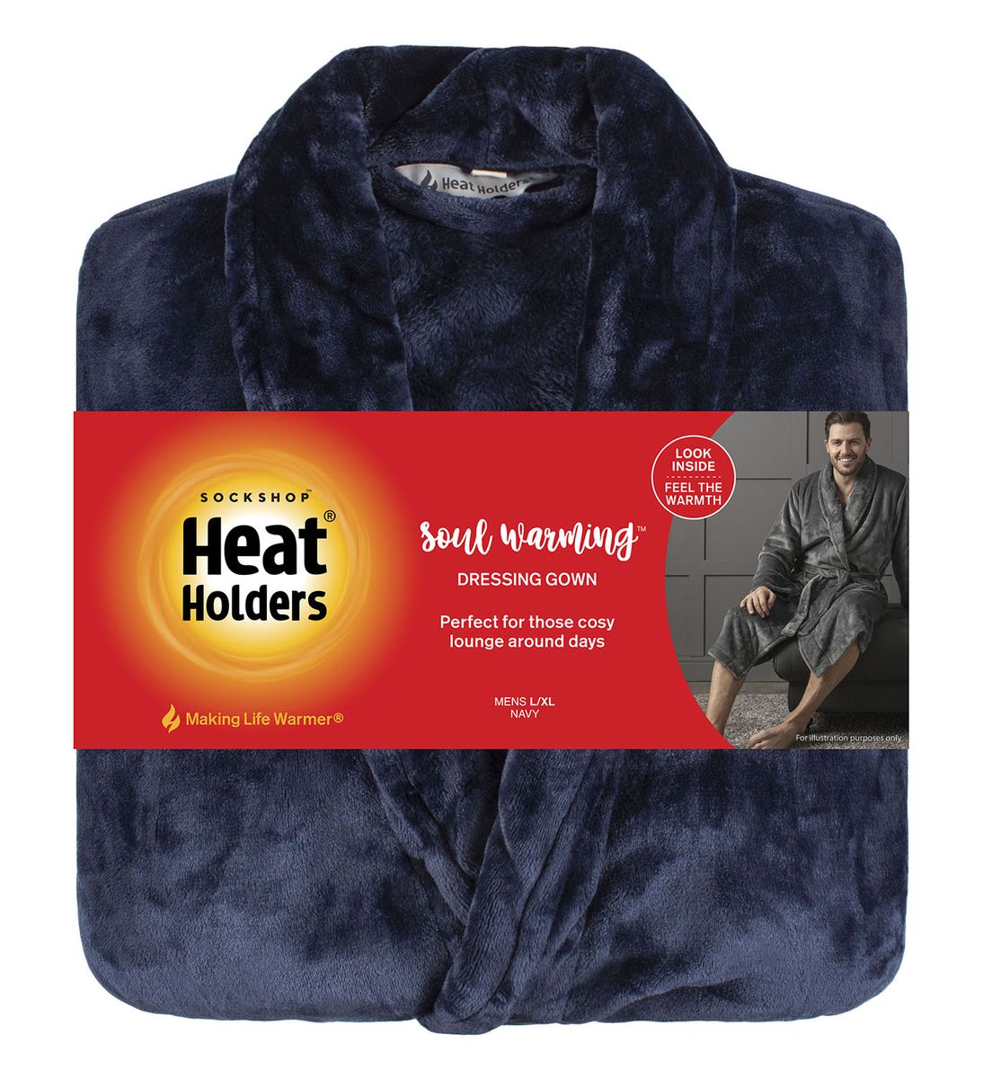 Weicher Thermoplüsch-Morgenmantel