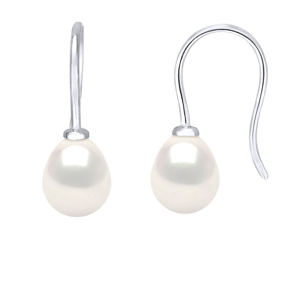 Klassische Süßwasserperlenohrstecker