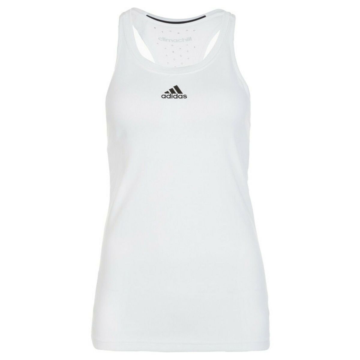 Weißes Racerback-Tennis-Tanktop für Damen