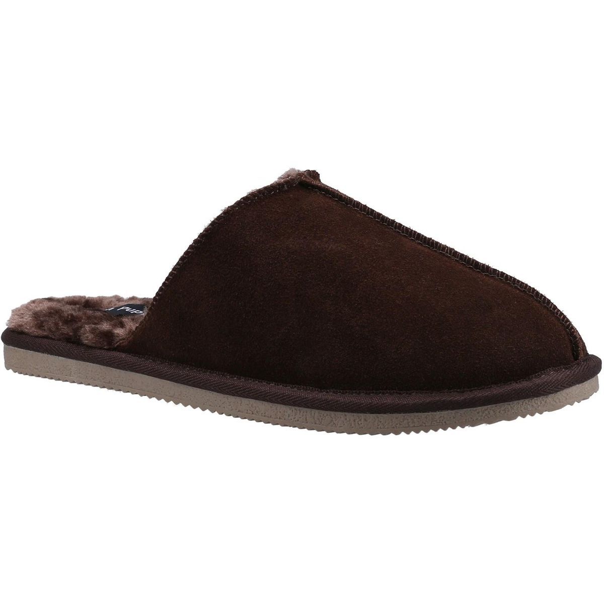 Hush Puppies Herren Coady Wildleder Hausschuhe (Braun)
