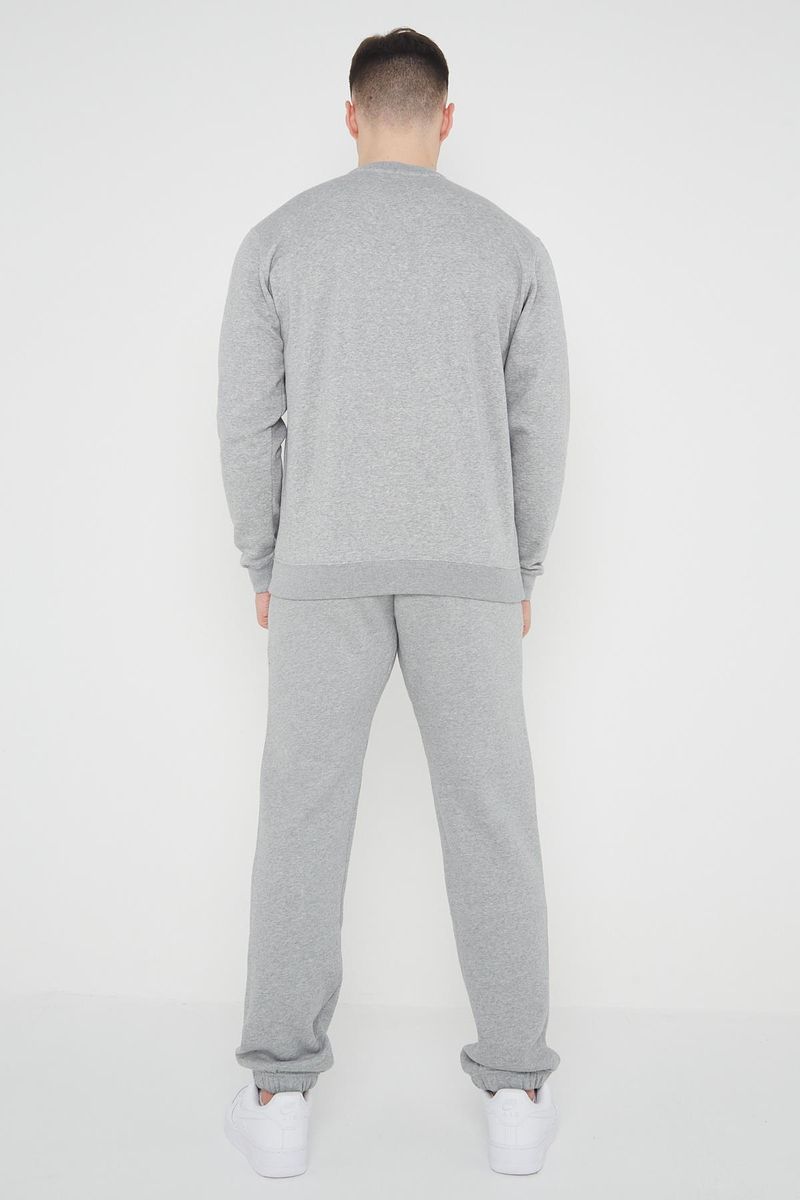 Klassisches Fleece-Rundhals-Trainingsanzug-Set