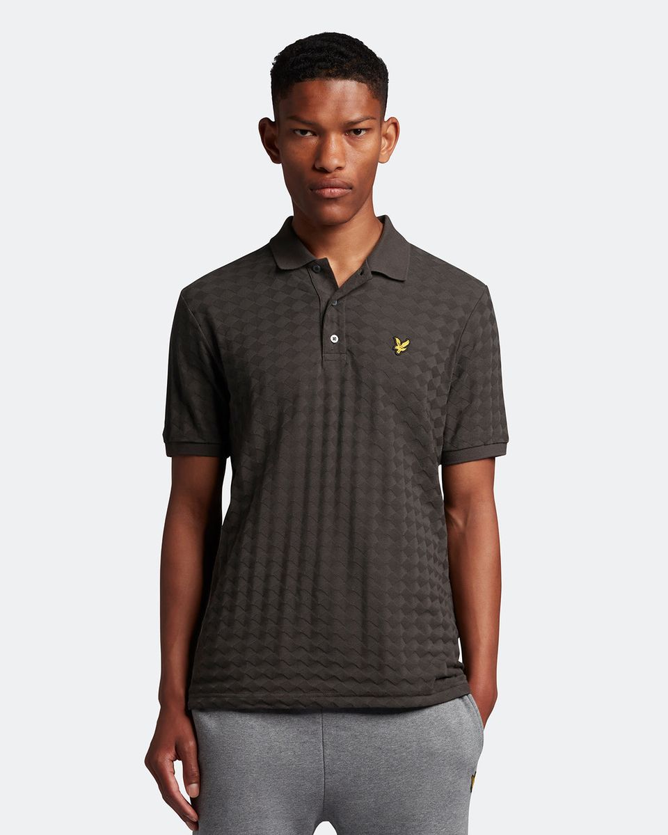Polohemd mit Argyle-Muster