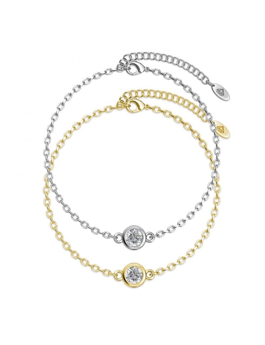 Zartes Geburtsstein-Armband mit Kristall