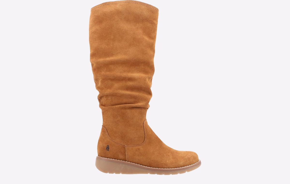 Hush Puppies Lucinda Wildleder Damen Stiefeletten In Tan