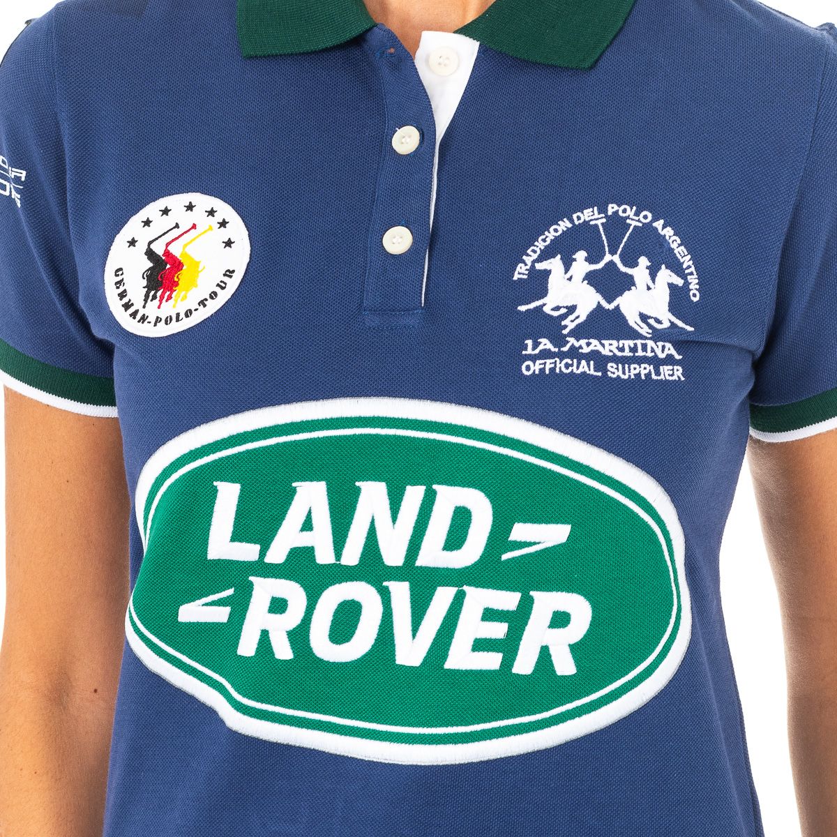Sportliches Poloshirt mit Logo-Patches