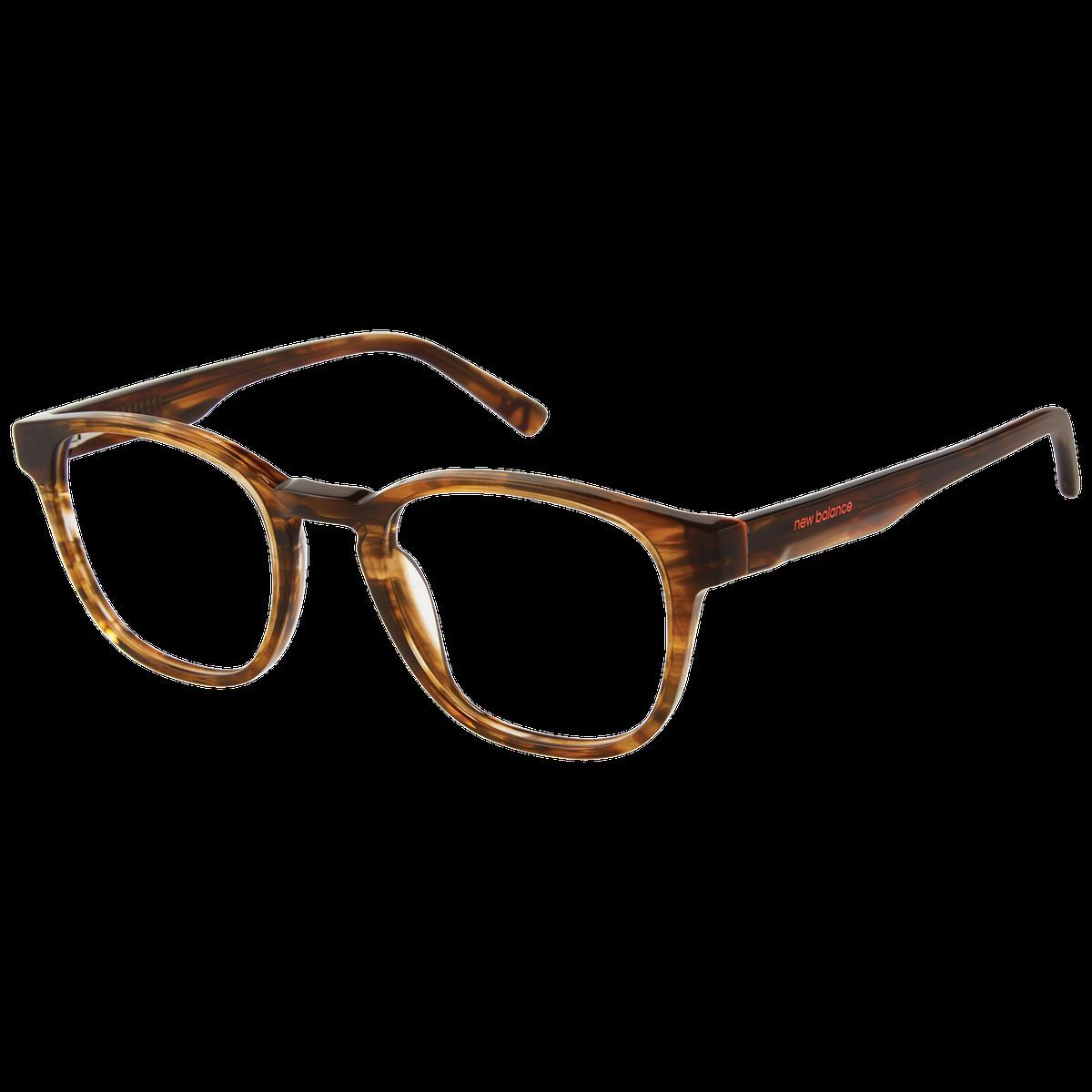 Runde Vollrandbrille in Braun