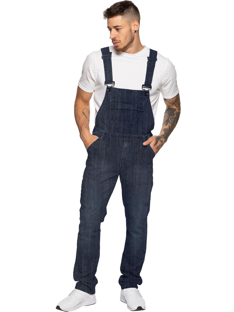 Herren Denim Overall Jumpsuit Arbeitskleidung