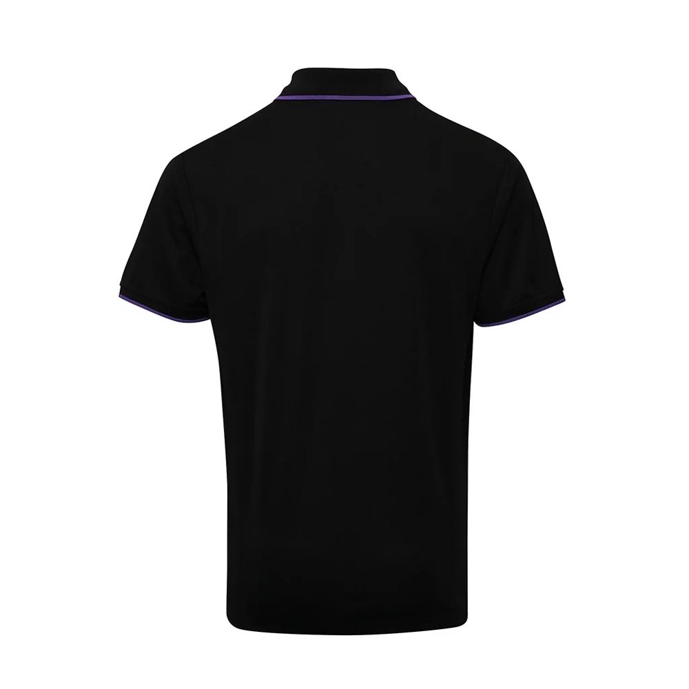 Piqué-Poloshirt mit Kontrastbesatz