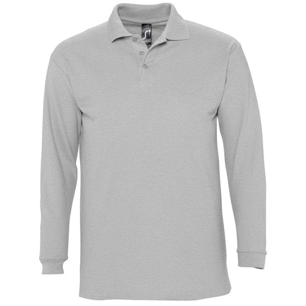 Herren Langarm Poloshirt