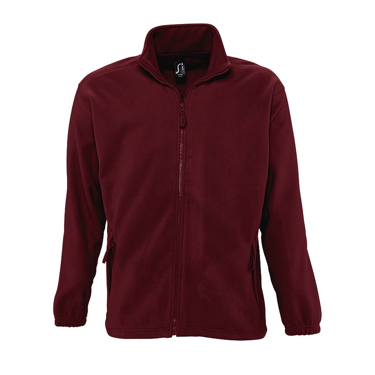 Klassische Fleecejacke mit durchgehendem Reißverschluss
