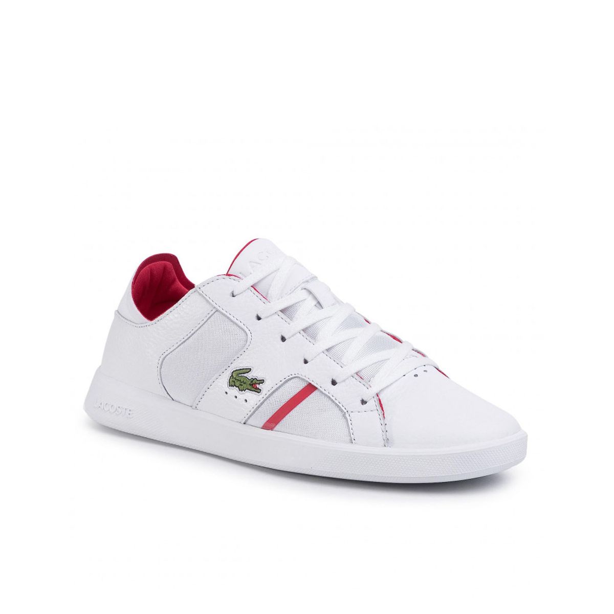 Leder Low-Tops mit Mesh-Einsätzen