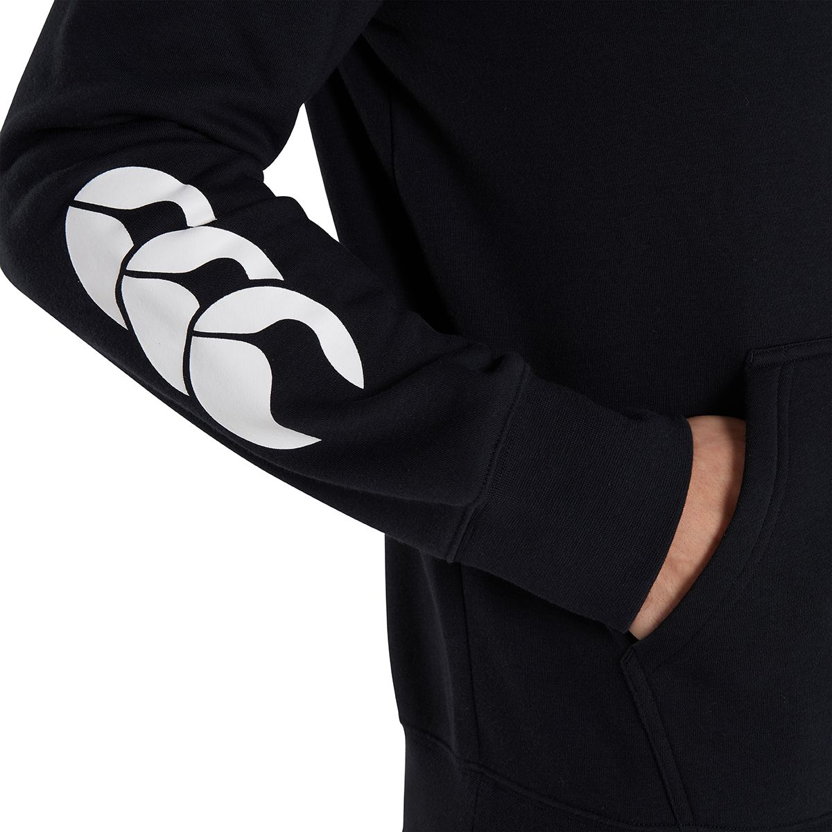 Lockerer Logo-Kapuzenpullover aus Baumwollmix