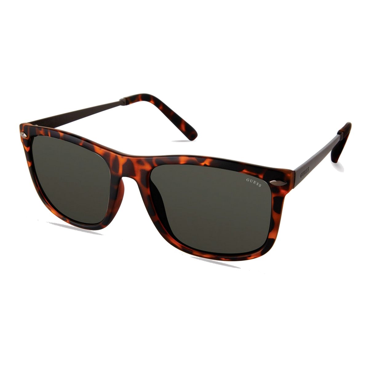 Quadratische Sonnenbrille mit Schildpattmuster