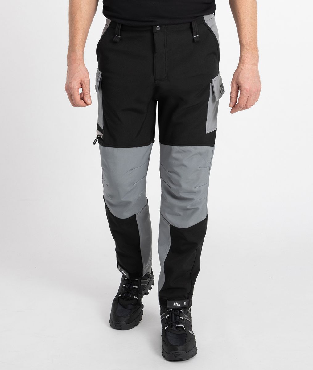Herren Zweifarbige Outdoor Softshellhose