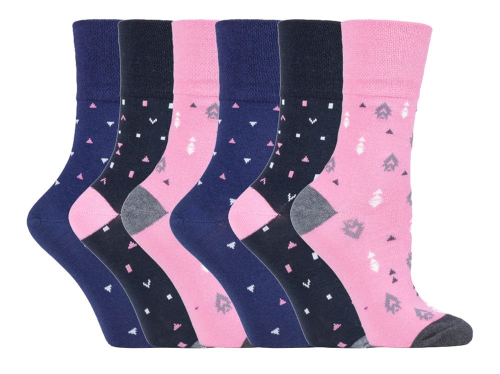 Gentle Grip - 6 Paar Damen Gentle Grip Nicht elastische Socken - SOLRH205