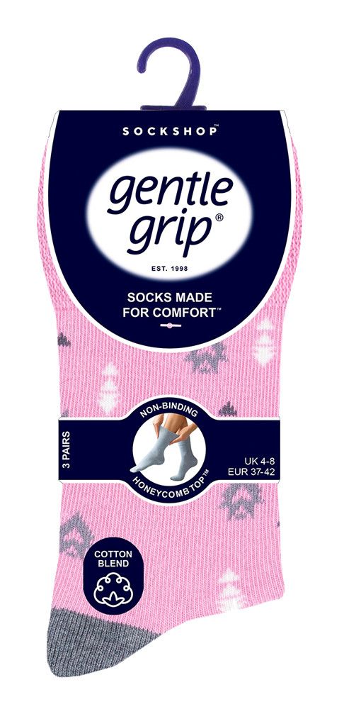 Nicht einschneidende gemusterte Komfort-Socken