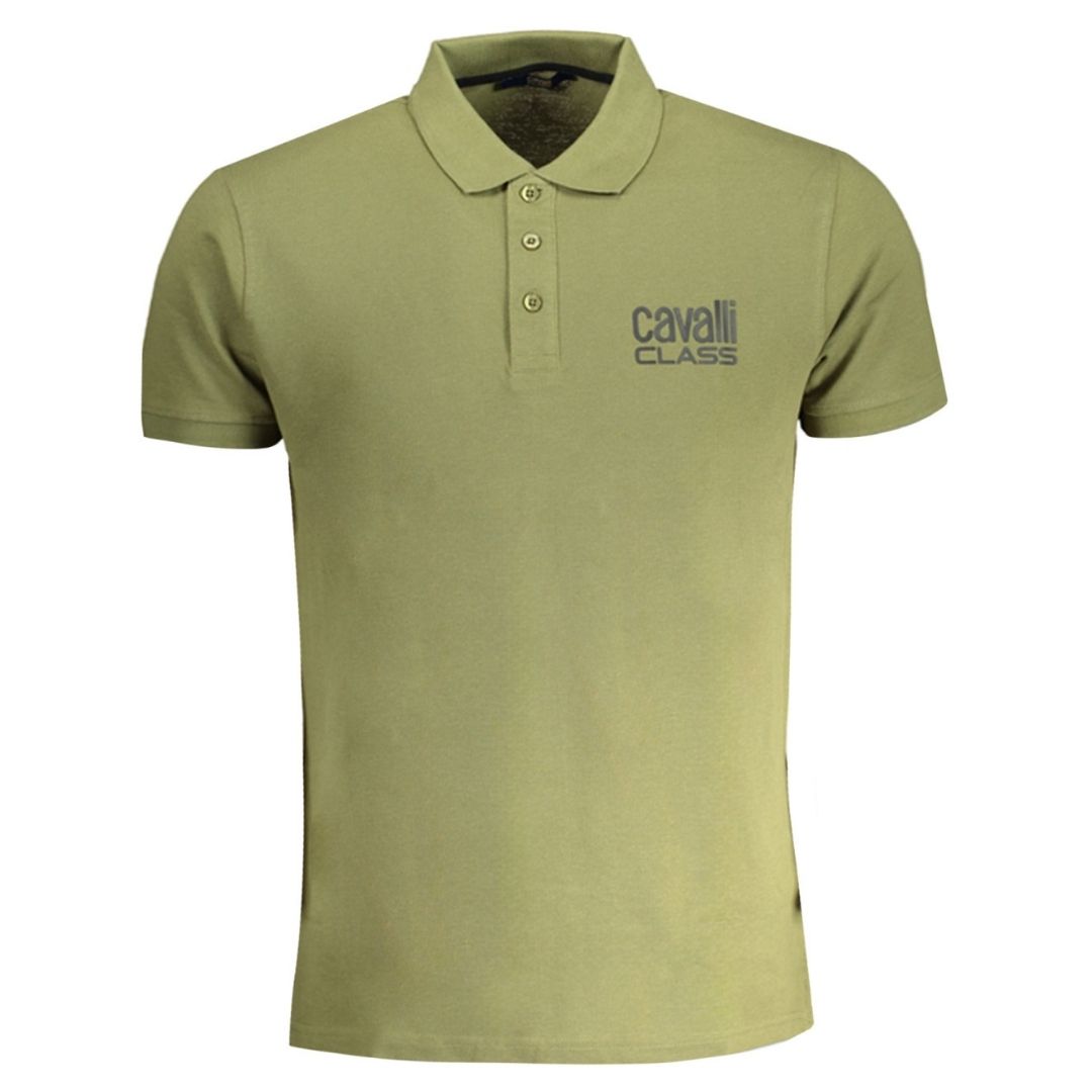 Herren Polohemd mit Logo-Print aus Baumwolle