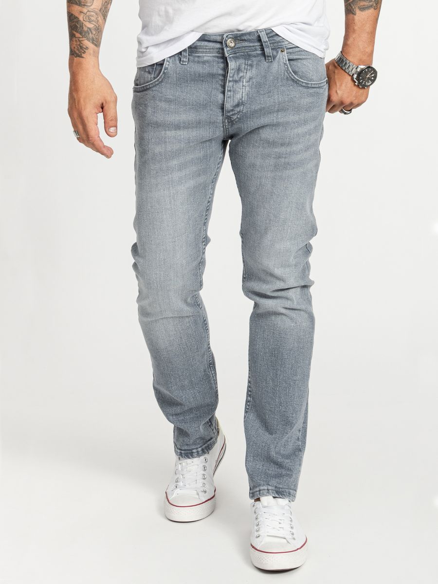 Moderne Slim Fit Jeans in Grau