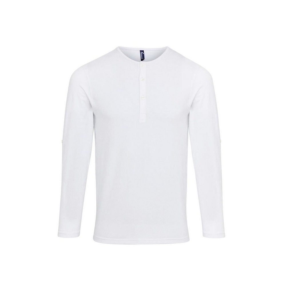 Herren Henley Langarmshirt