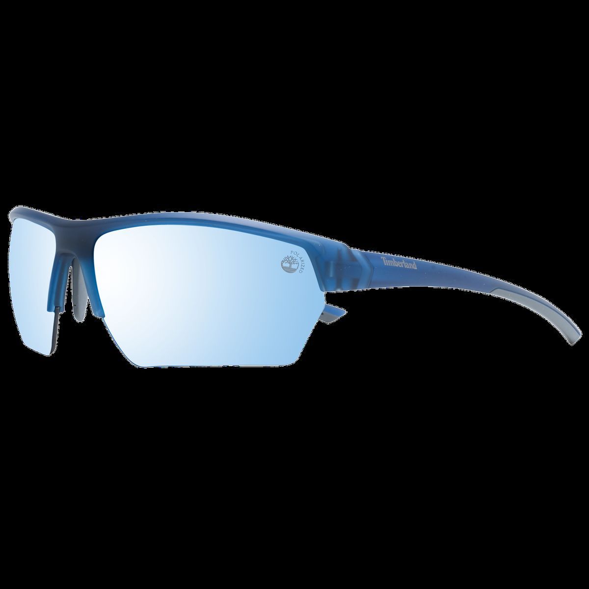Herren Halbrand Rechteckige Sonnenbrille