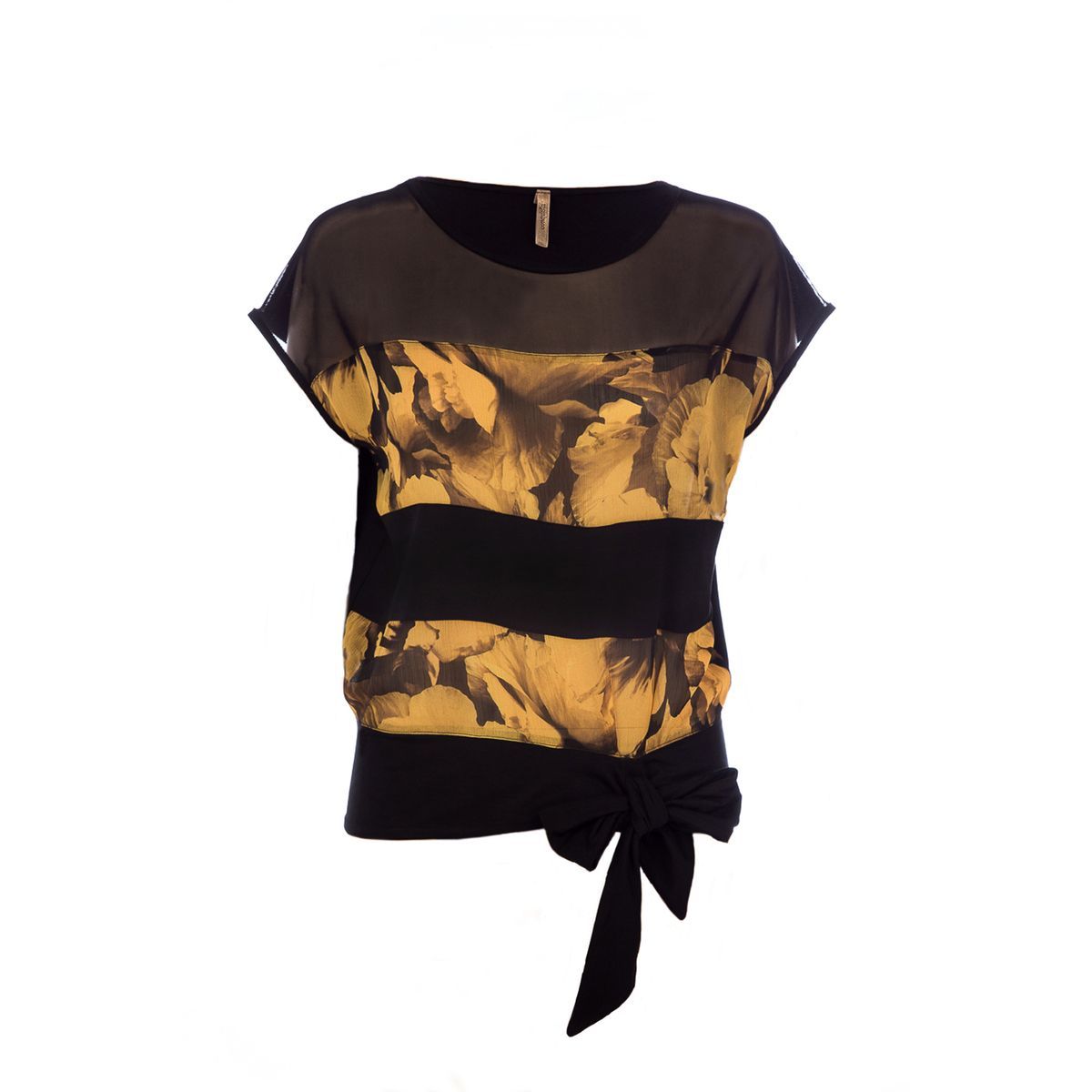 Top mit Blumenmuster und Bindedetail