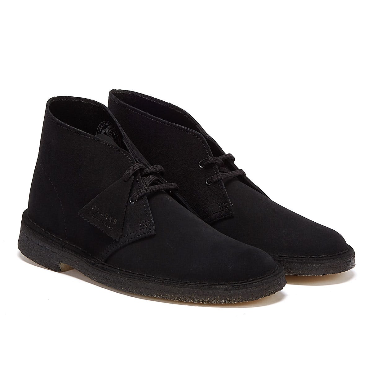 Clarks Originals Desert Wildleder Herren Schwarz Stiefel