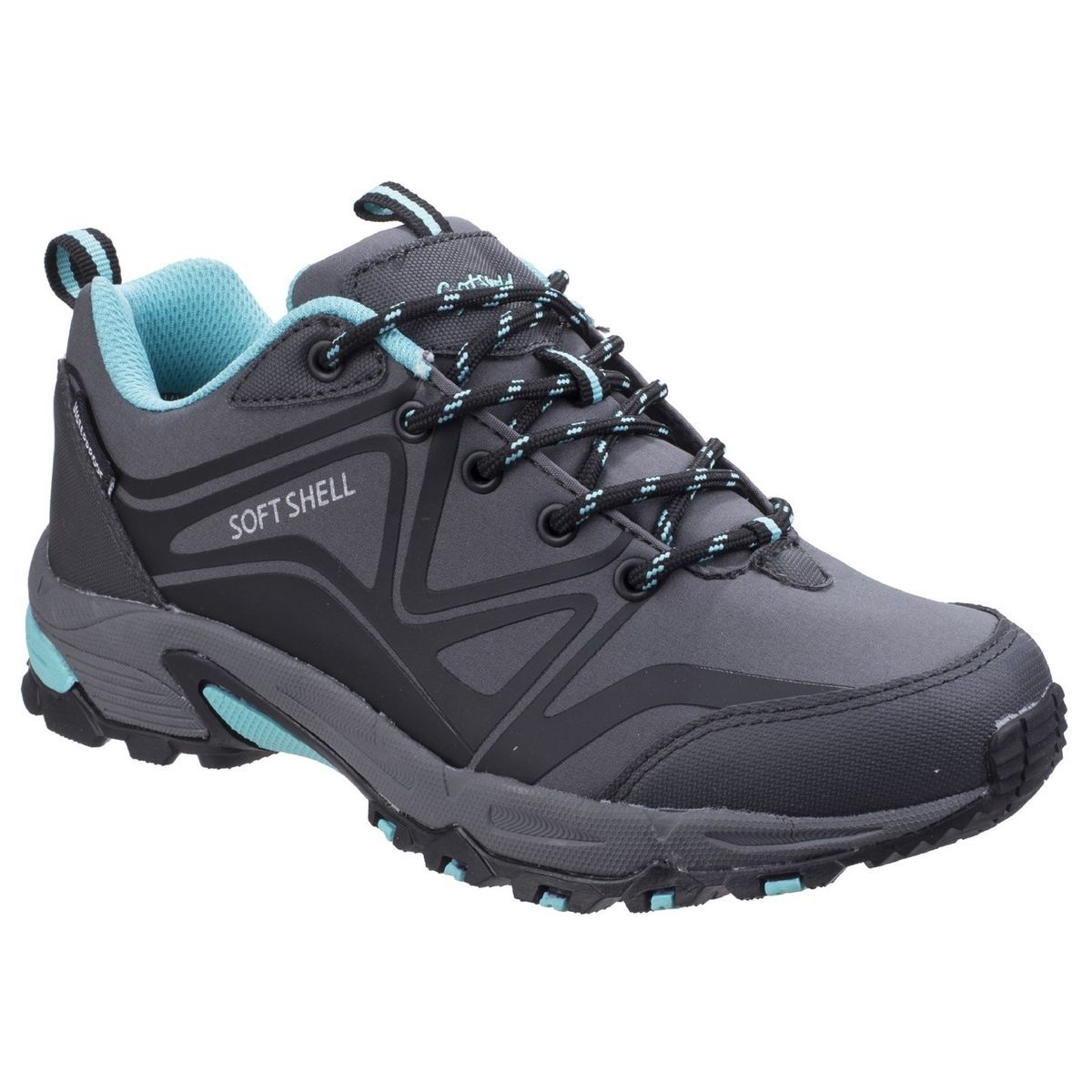 Cotswold Womens/Ladies Abbeydale Low Wanderstiefel (Grau/Schwarz/Aqua)