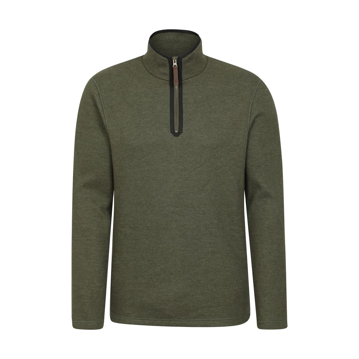 Herren Strickpullover mit Viertelreißverschluss