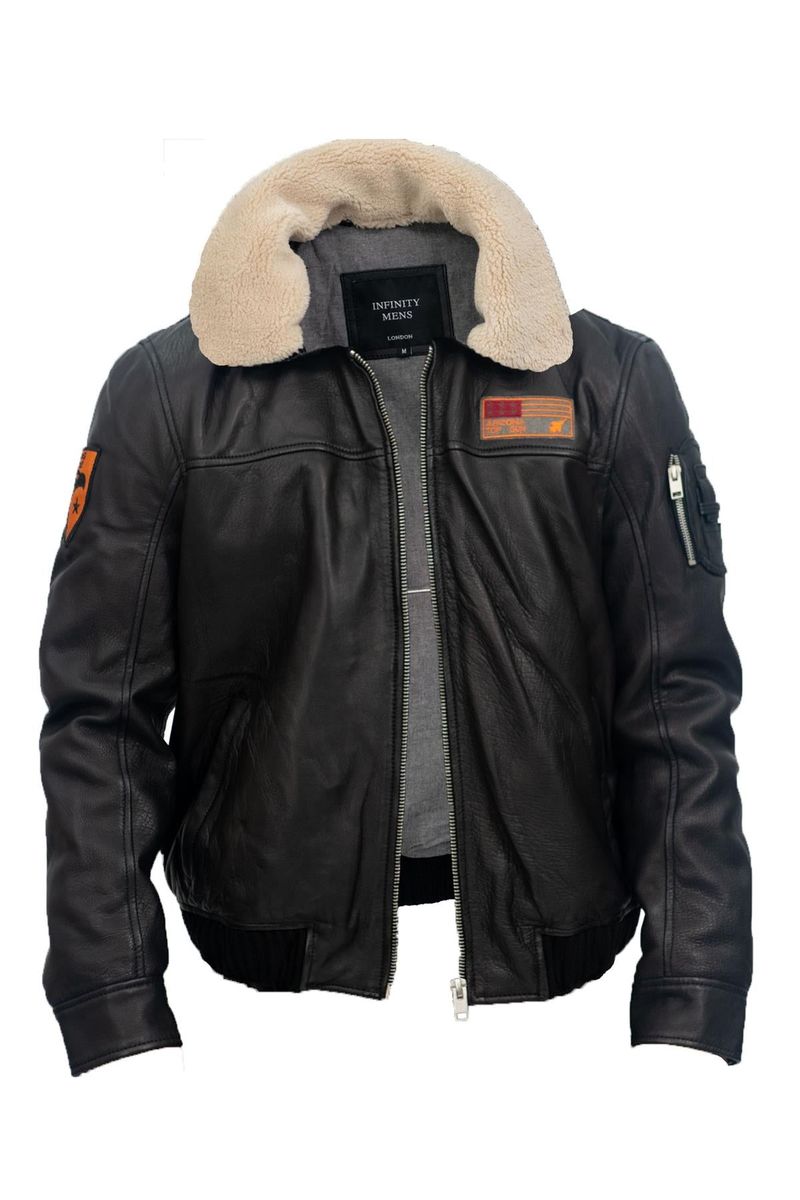 Arizona US Leder-Bomberjacke