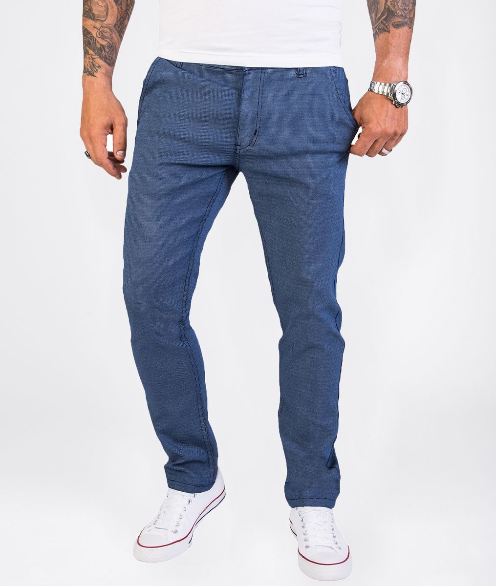 Herren Slim Fit Chino Hose