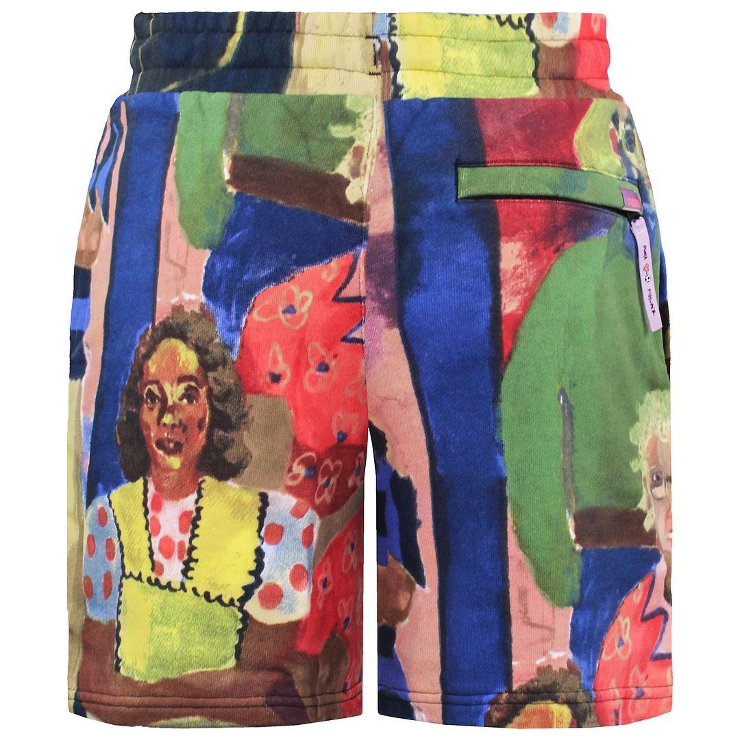 Sweatshorts mit künstlerischem Grafik-Print
