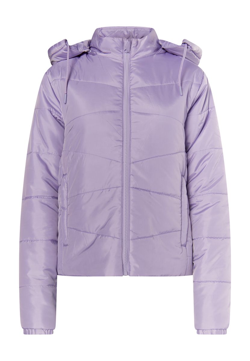 Leichte Wattierte Jacke mit Kapuze