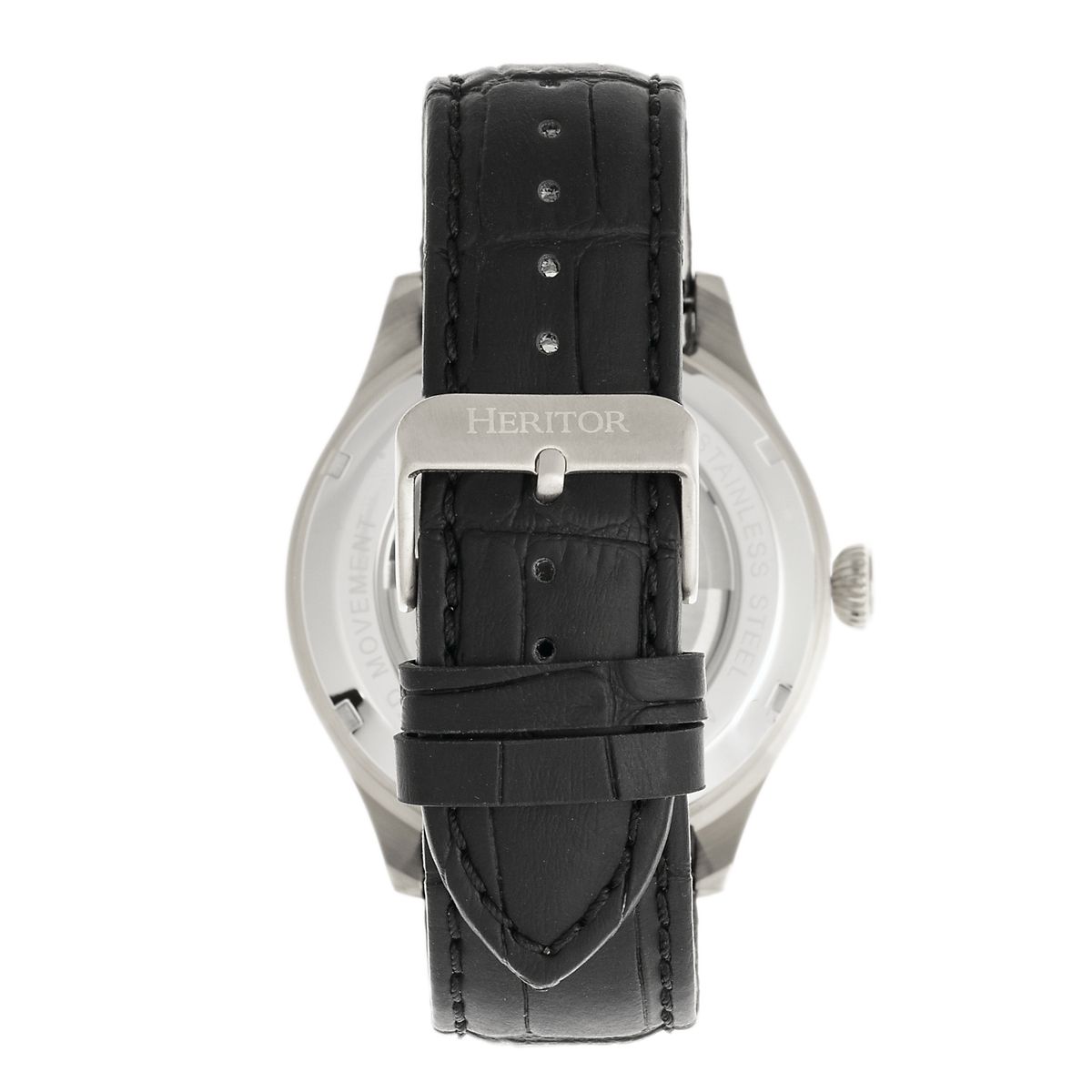 Semi-Skelett Automatik-Lederuhr