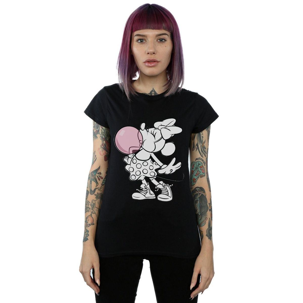 Minnie Mouse Kaugummi Grafik-T-Shirt
