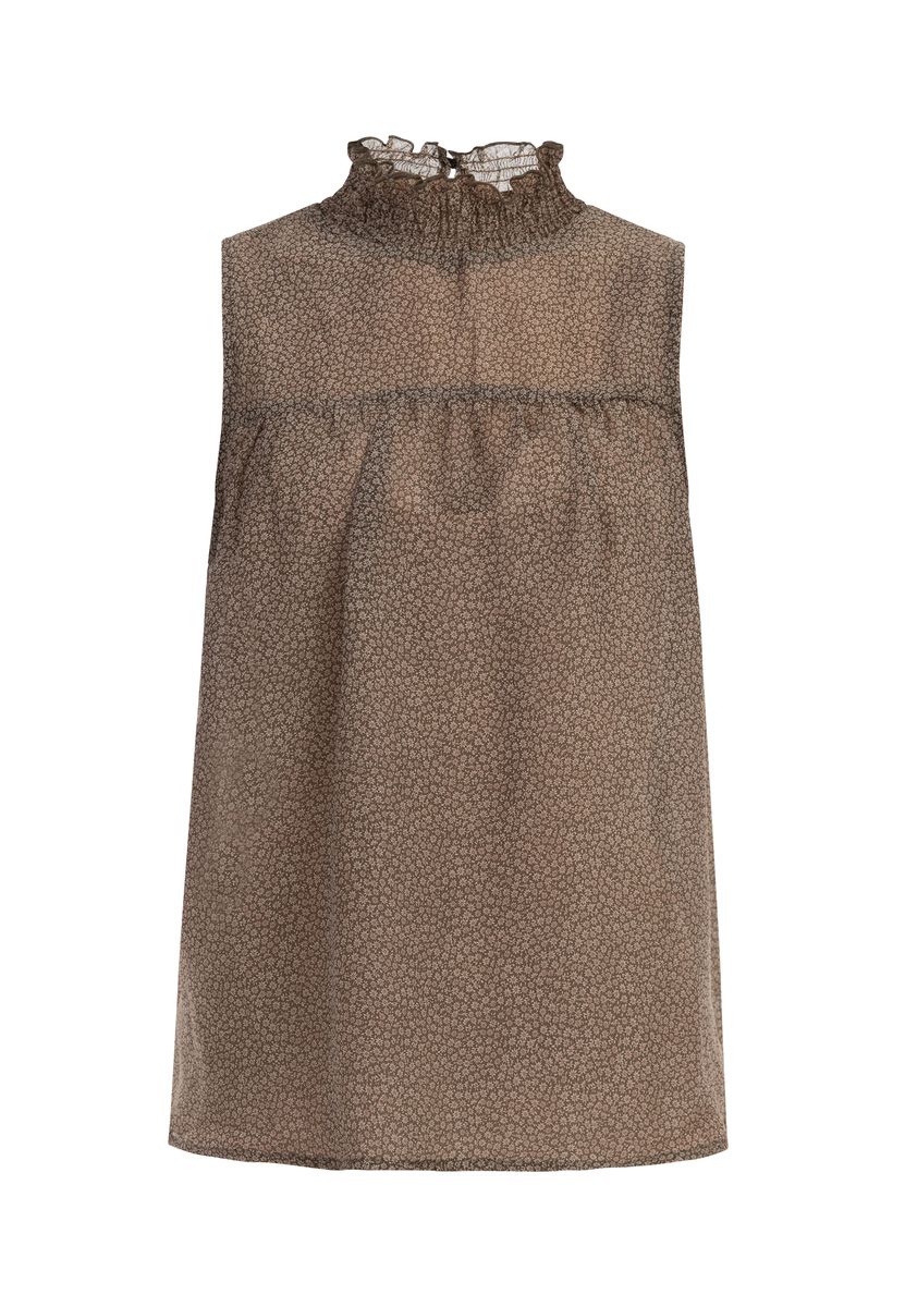 Dreimaster Bluse Damen Olivenwollweiß