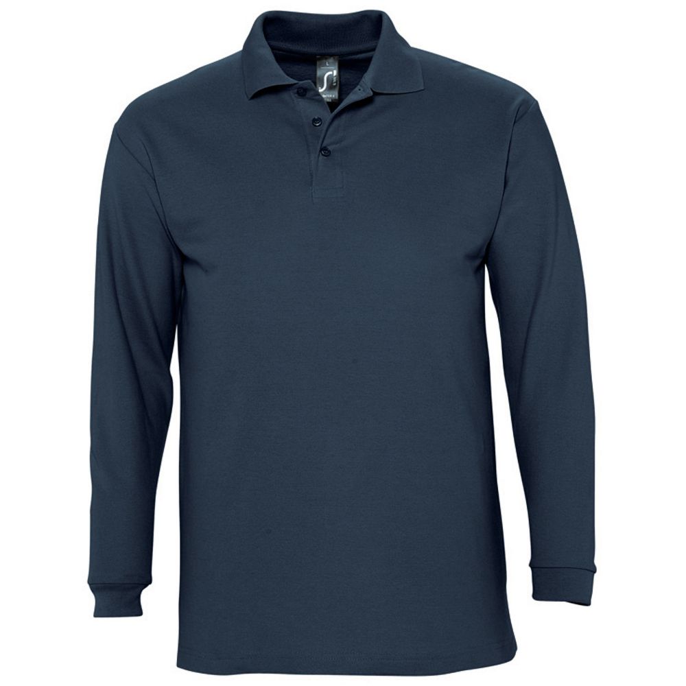 Herren Langarm Poloshirt