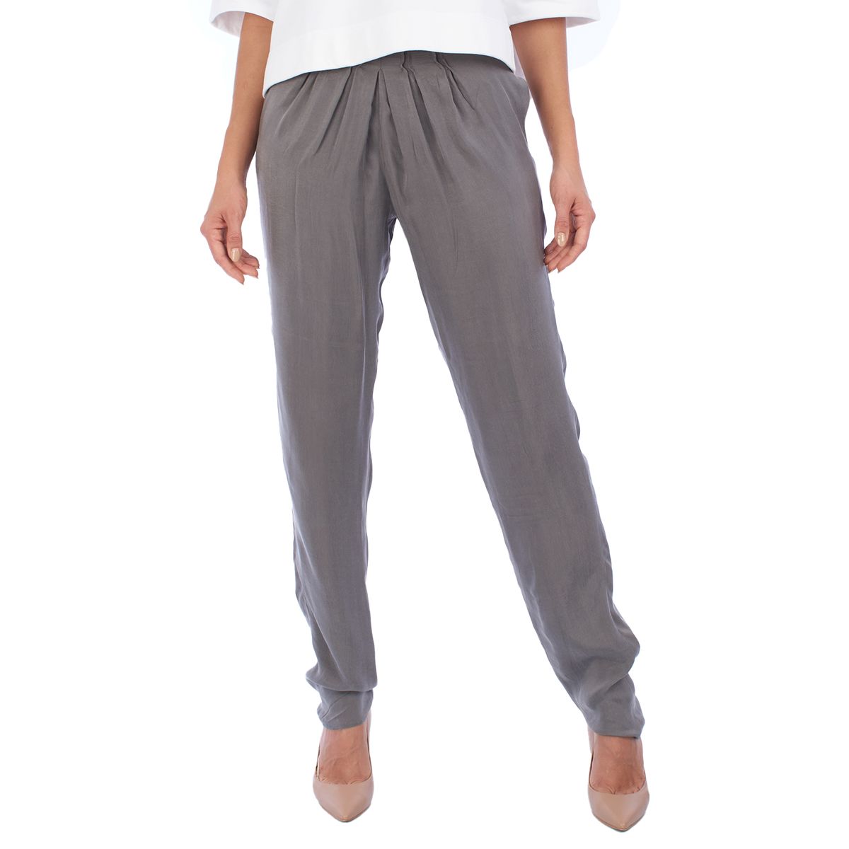 Elegante Karottenhose mit hoher Taille