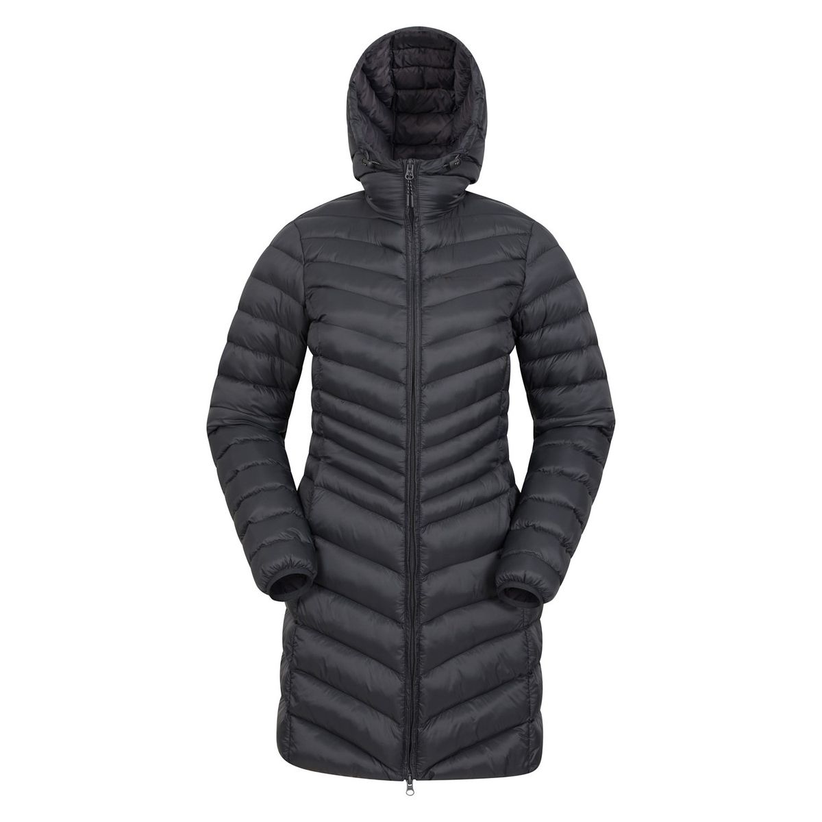 Mountain Warehouse Womens/Ladies Florence Long Padded Jacket (Schwarz)