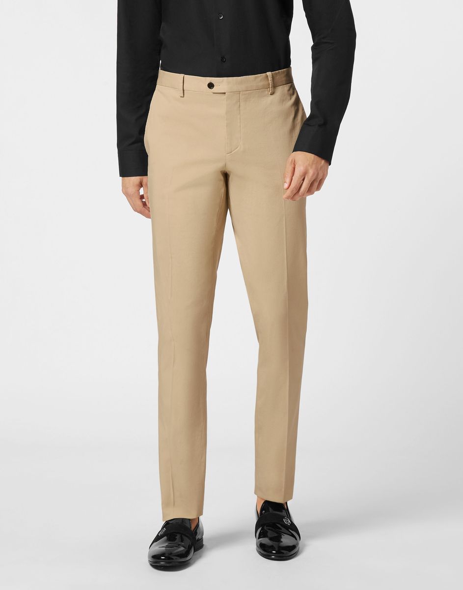 Schmal geschnittene Stretch-Chinohose