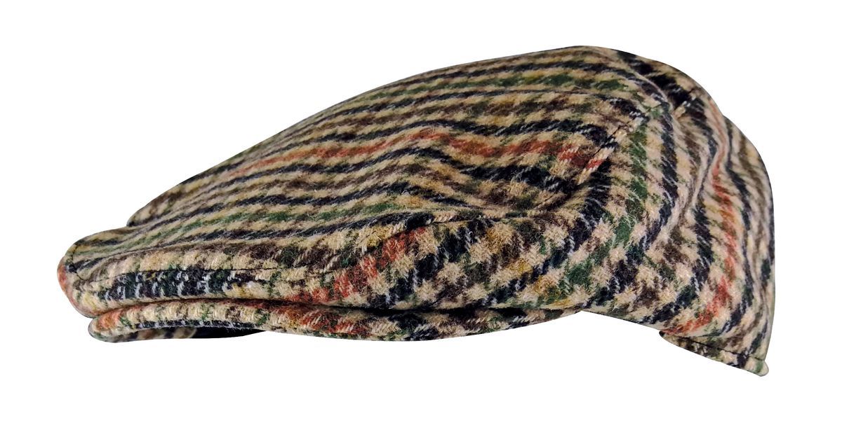 Vintage Tweed Schiebermütze Newsboy Stil