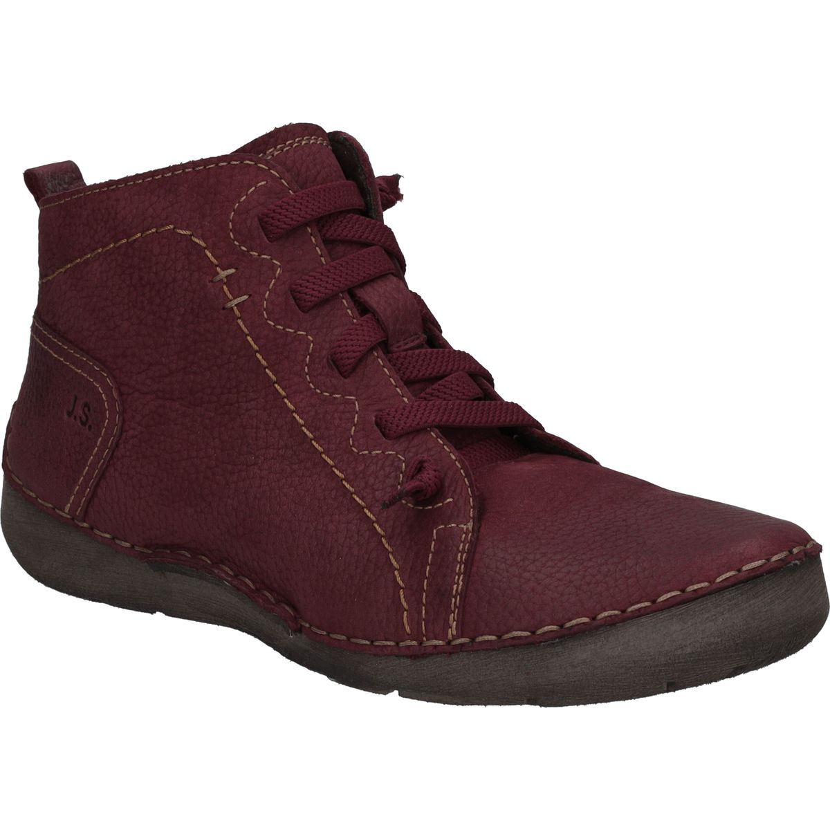 Lässiger Schnürstiefel aus Leder