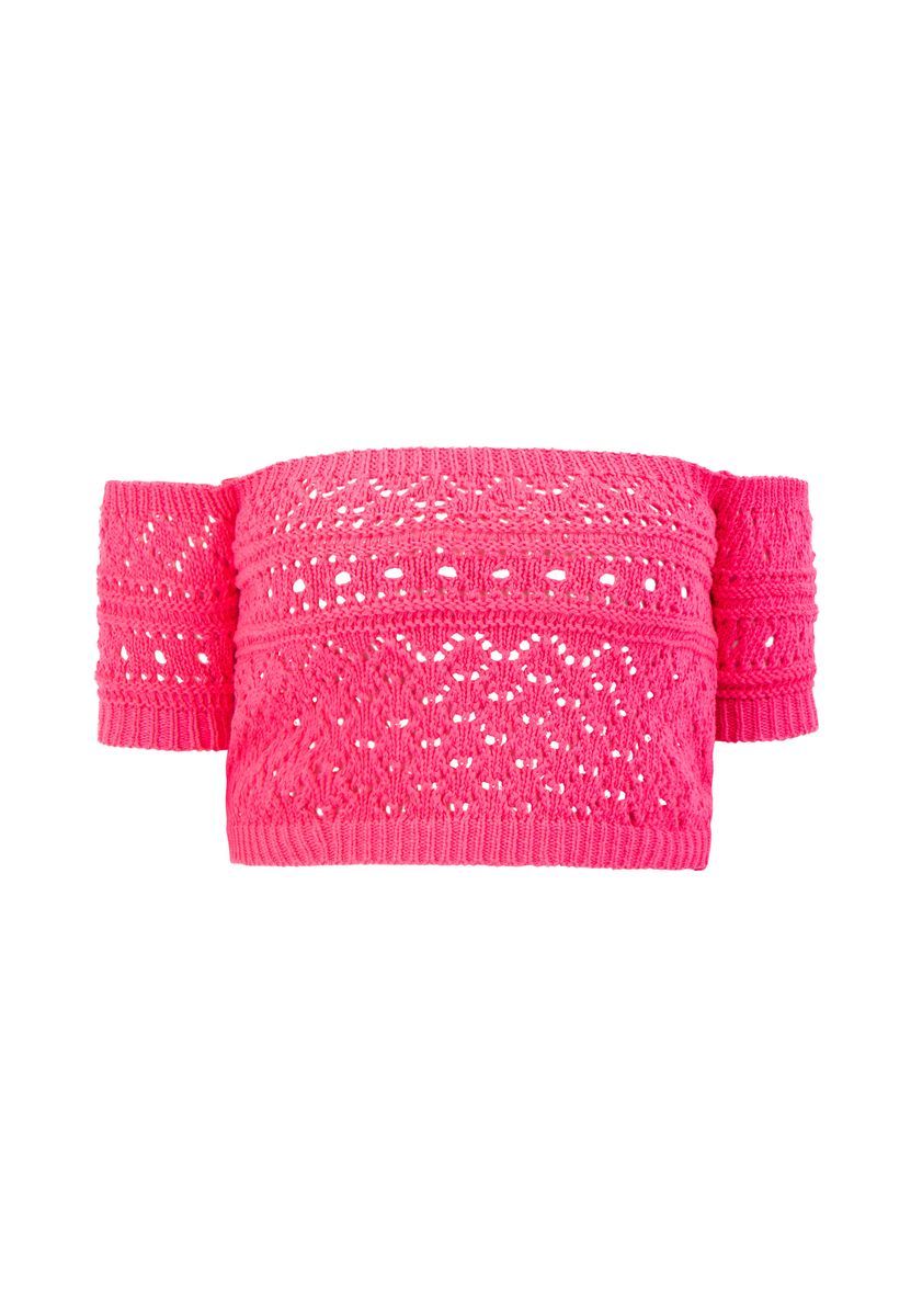 Mymo Strickshirt Damen Rosa
