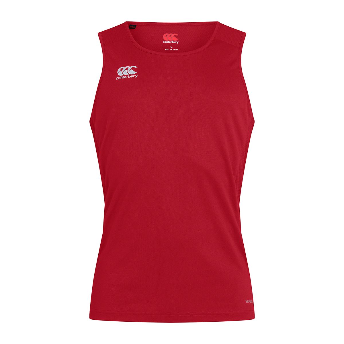 Sportliches, rotes, ärmelloses Trainings-Tanktop