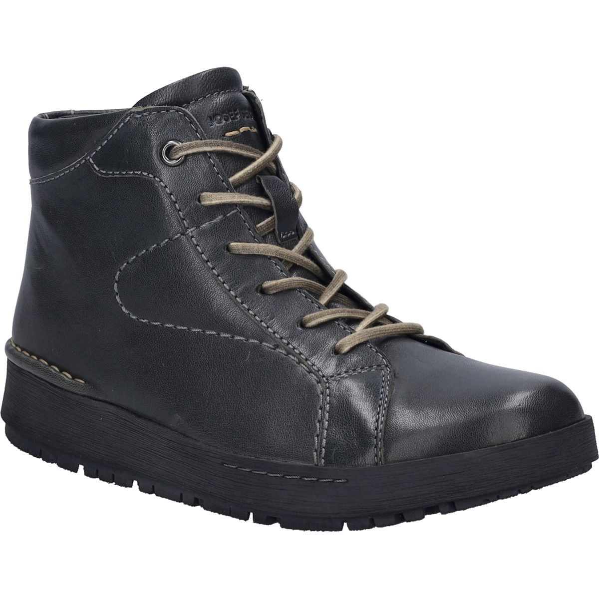 Leder-Schnürstiefelette für Damen