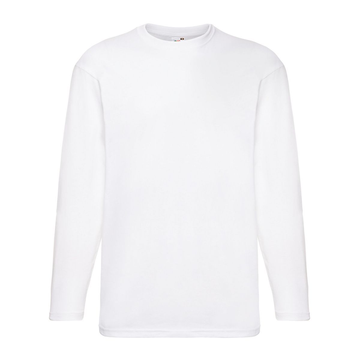 Fruit of the Loom - "Valueweight" T-Shirt für Herren Langärmlig (Weiß)