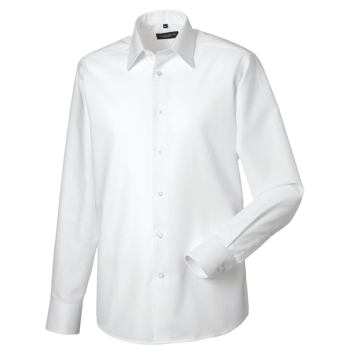 Russell Collection - Formelles Hemd für Herren Langärmlig (Weiß)