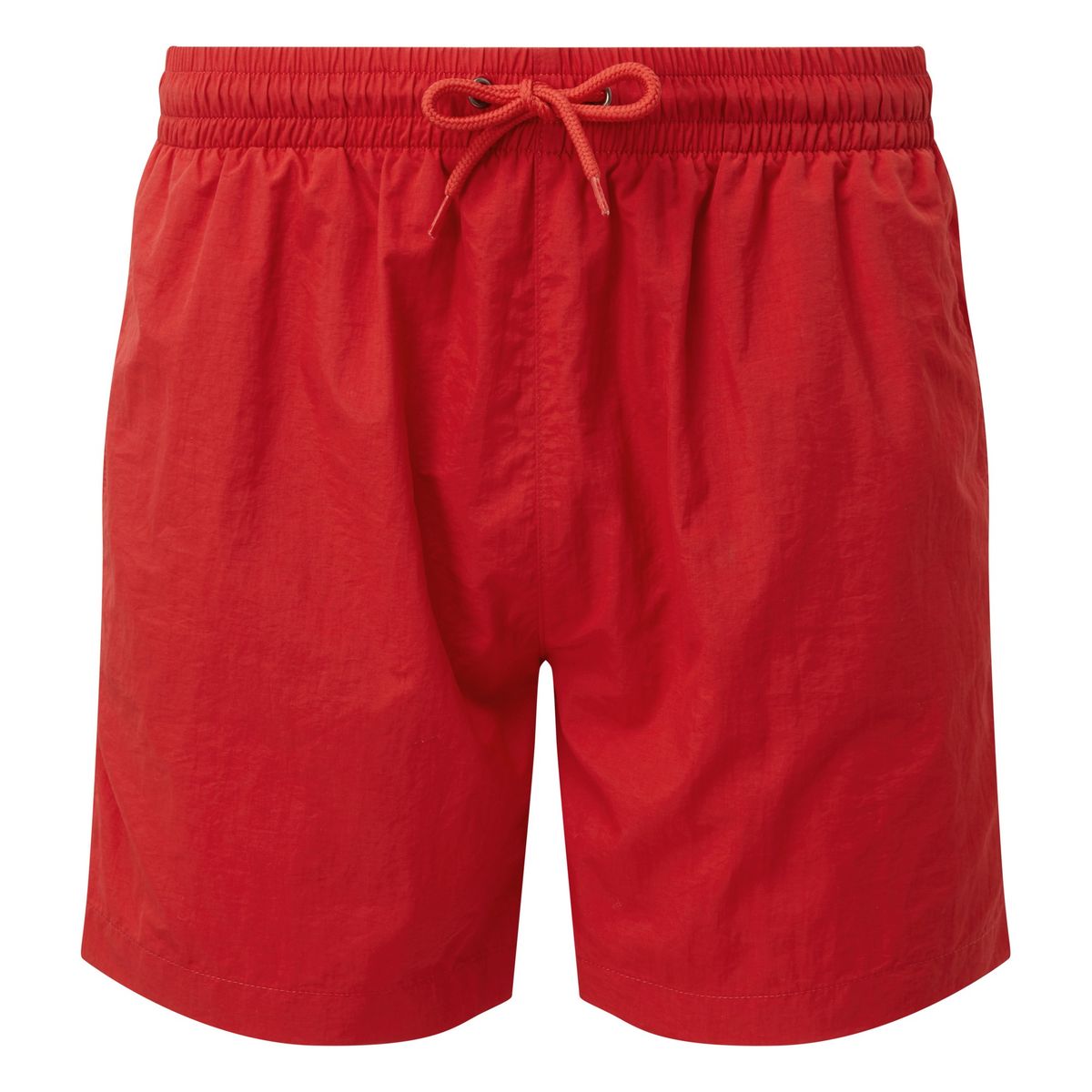 Herren Badeshorts Rot mit Kordelzug