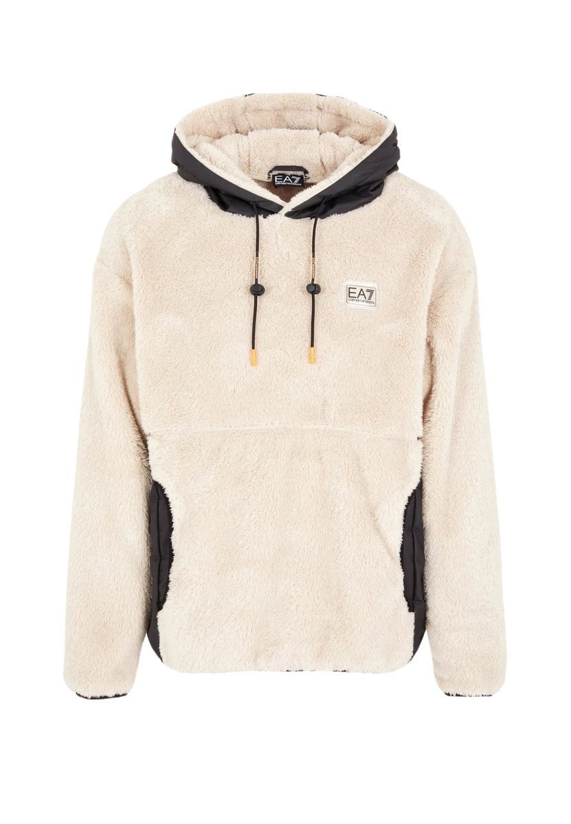 Oversized Teddy-Fleece-Pullover-Hoodie