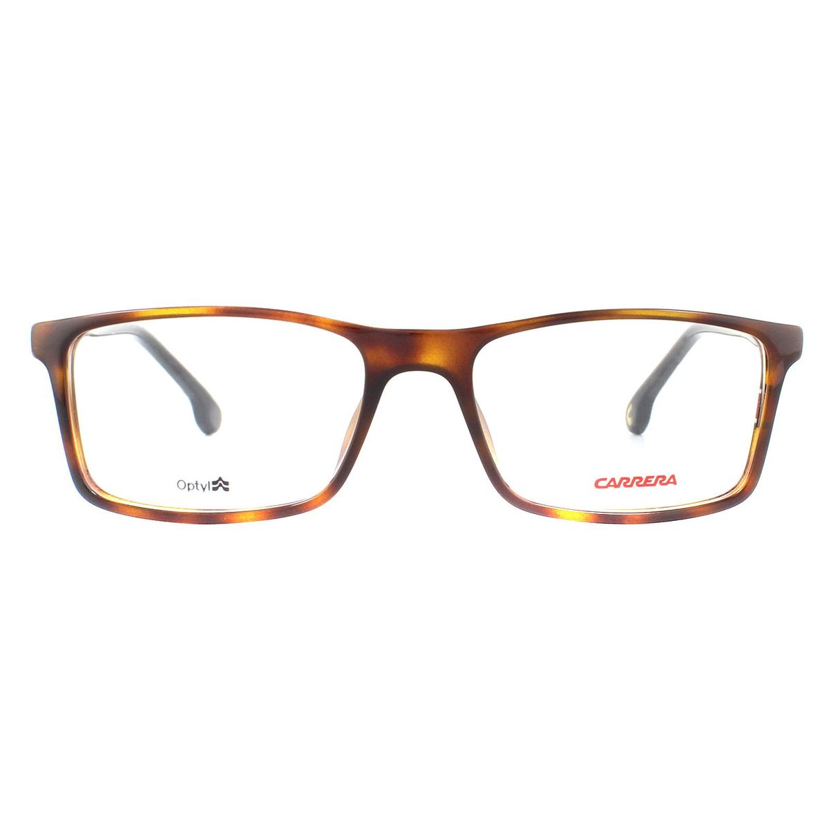 Rechteckige Brille Havana und Schwarz